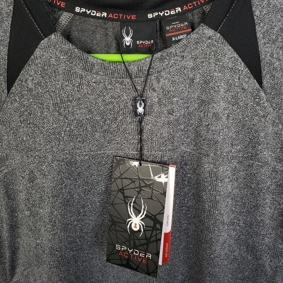 NWT Spyder Active Mens Short Sleeve Shirt Size X-Large - Picture 8 of 8